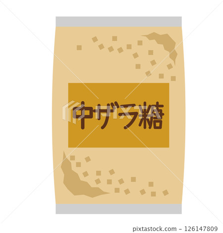 袋子裡的中型糖的簡單圖示 126147809