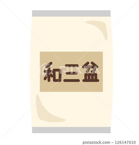 A simple illustration of wasanbon in a bag 126147810