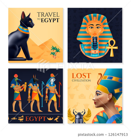 Ancient Egypt Illustration Collection 126147913