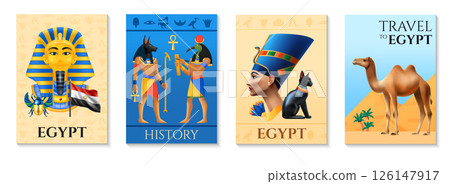 Ancient Egypt banners Illustration Collection 126147917