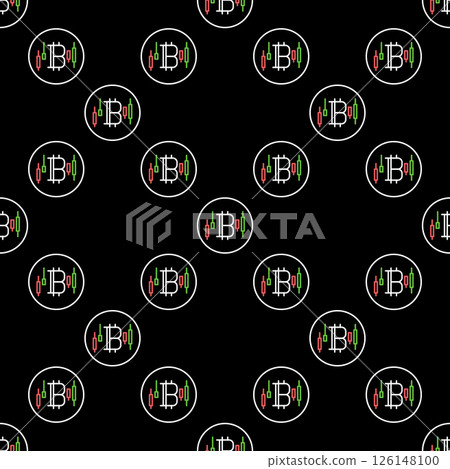 Bitcoin Trading vector linear round seamless pattern Bitcoin Trading vector linear round seamless pattern 126148100