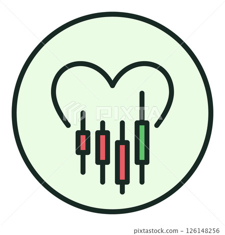 I Love Cryptocurrency Trading vector colored round icon or design element I Love Cryptocurrency Trading vector colored round icon or design element 126148256