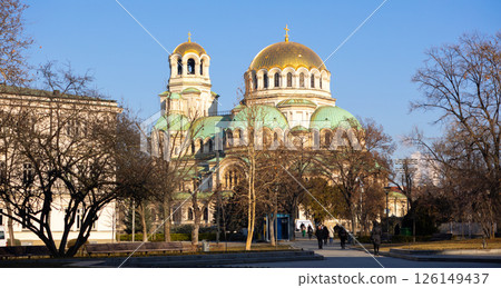 View of the Cathedral of St. Alexander Nevsky in the Sofia 126149437