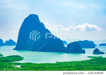 landscape view located in Phang-nga, Thailand. 126149696