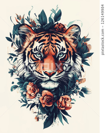 Illustration animal poster, Generative AI 126149984