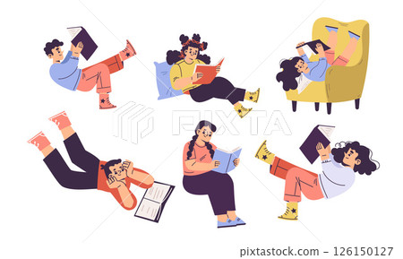 Cozy Reading Moments Fully Embracing the Joy That Comes from Engaging with Books 126150127