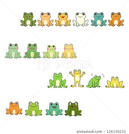 Cartoon Frogs Collection Cartoon Frogs Collection 126150231