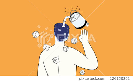 Ice Bucket Challenge Illustration Ice Bucket Challenge Illustration 126150261