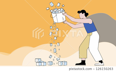 Ice Bucket Challenge Illustration 126150263