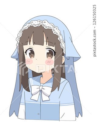Anime Girl in Blue Dress Anime Girl in Blue Dress 126150325
