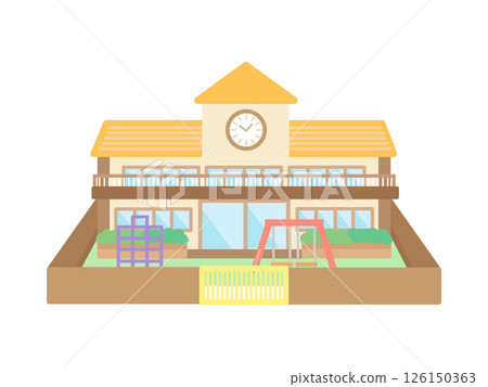 幼兒園托兒所建築插圖 126150363