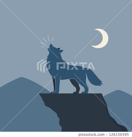 Wolf Howling at the Moon Wolf Howling at the Moon 126150395