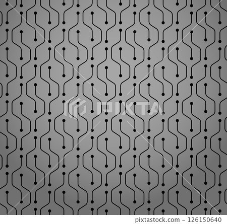 Abstract geometric pattern with stripes, lines. Seamless vector background. Gray and black ornament. Simple lattice graphic design 126150640
