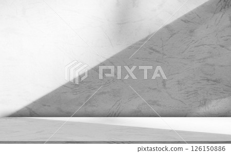 Background Floor Shadow Wall Kitchen Concrete White Texture Light Texture Abstract Mockup Product Marble Room Studio Display Plant Cement 3d Bg Minimal Shelft Bar Silhouette Leaves Backdrop Vintage. 126150886