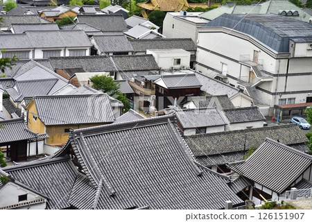 Buildings, roofs and repairs in the Bikan Historical Quarter 126151907