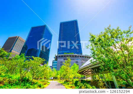 Umekita skyscrapers in front of Osaka Station Umekita skyscrapers in front of Osaka Station 126152294