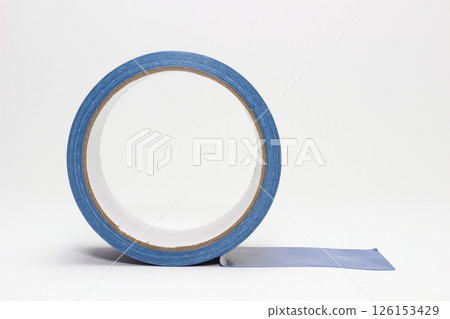 Blue cloth duct tape for reinforcement work 126153429