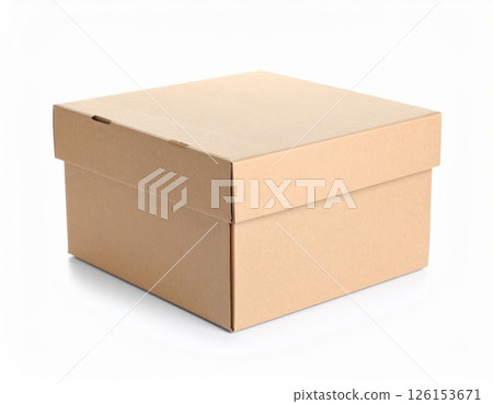 Delivery box over white background 126153671