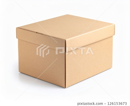 Delivery box over white background 126153673