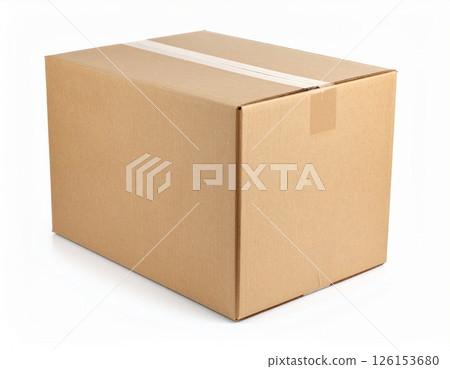 Delivery box over white background Delivery box over white background 126153680