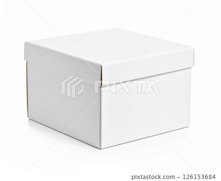 Delivery box over white background Delivery box over white background 126153684