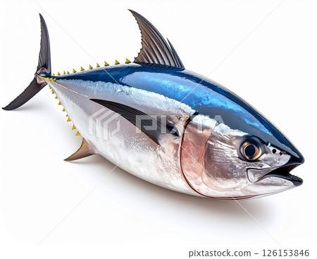 Fish close view on white background 126153846