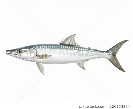 Fish close view on white background 126153864