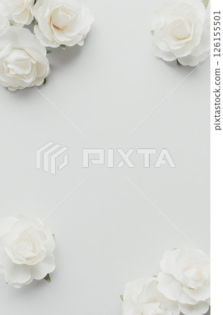 Mourning postcard: White flowers 126155501
