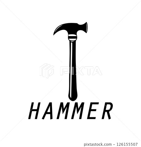 hammer logo design icon graphic image 126155507