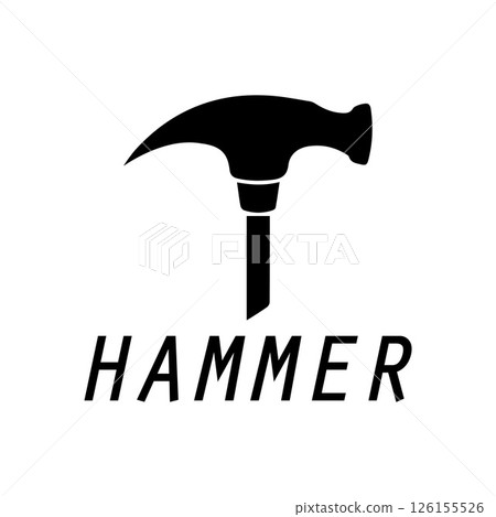 hammer logo design icon graphic image 126155526