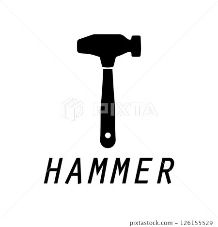 hammer logo design icon graphic image 126155529