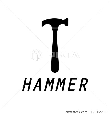 hammer logo design icon graphic image 126155538