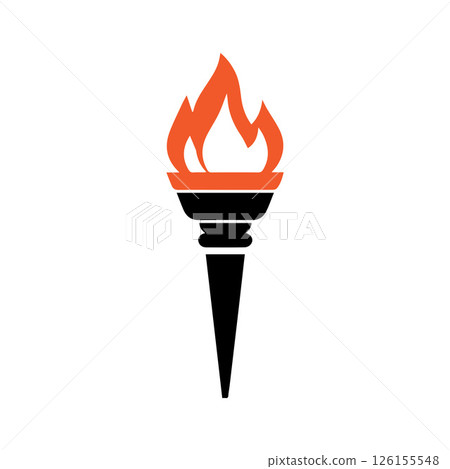 Torch Logo Design Graphic Illustration Torch Logo Design Graphic Illustration 126155548