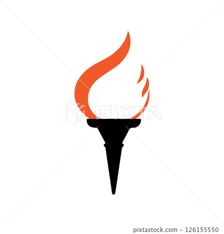 Torch Logo Design Graphic Illustration Torch Logo Design Graphic Illustration 126155550