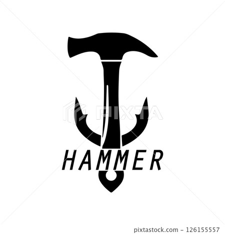 hammer logo design icon graphic image 126155557