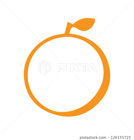 Fresh Orange Fruit Logo Image 126155725
