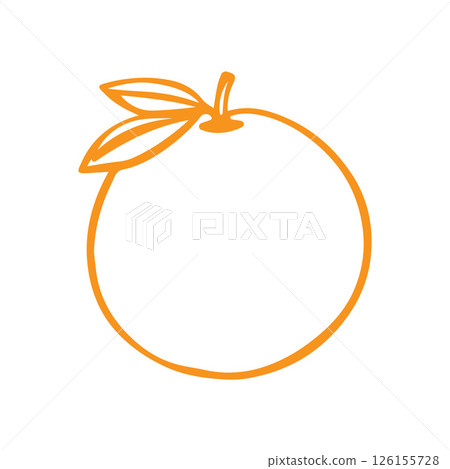 Fresh Orange Fruit Logo Image 126155728