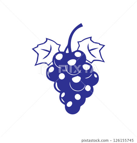 Simple Modern Grape Logo Design 126155745