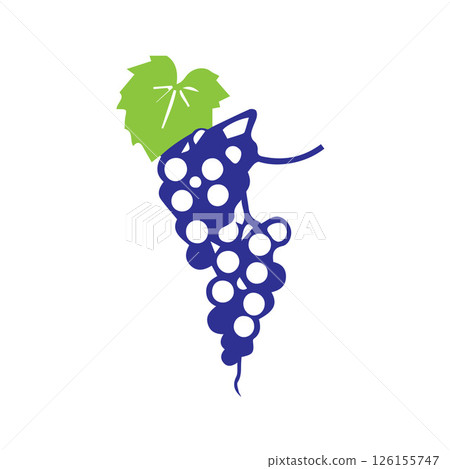 Simple Modern Grape Logo Design Simple Modern Grape Logo Design 126155747