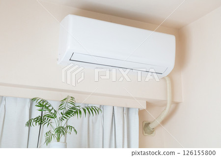 室內家用空調和室內植物 126155800