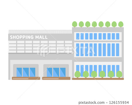 購物中心建築插圖 購物中心建築插圖 126155934