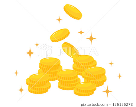 Sparkling coins 126156278