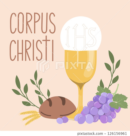 Corpus Christi greeting card. 126156961