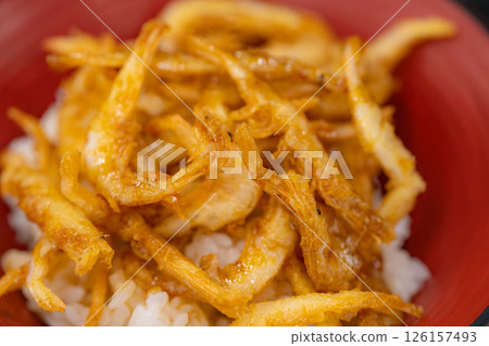 [Food ingredients] Toyama Prefecture specialty white shrimp tempura bowl [Toyama Prefecture] 126157493