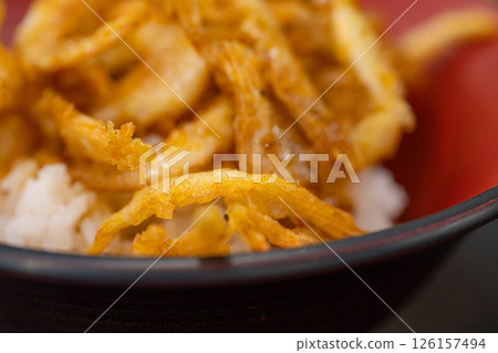 [Food ingredients] Toyama Prefecture specialty white shrimp tempura bowl [Toyama Prefecture] 126157494