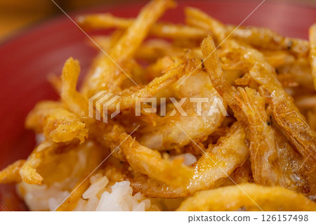 [Food ingredients] Toyama Prefecture specialty white shrimp tempura bowl [Toyama Prefecture] 126157498