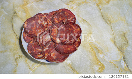Spanish Iberian Chorizo, Spain Spanish Iberian Chorizo, Spain 126157581