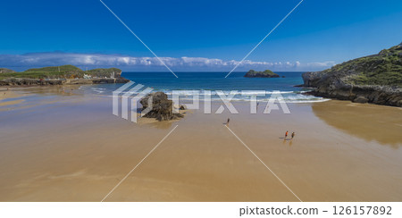 Urban Beach of Celorio, Palombina Beach, Celorio, Llanes, Spain Urban Beach of Celorio, Palombina Beach, Celorio, Llanes, Spain 126157892