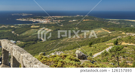 Ria de Arosa from A Curota Viewpoint, Puebla del Caraminal, Spain Ria de Arosa from A Curota Viewpoint, Puebla del Caraminal, Spain 126157893