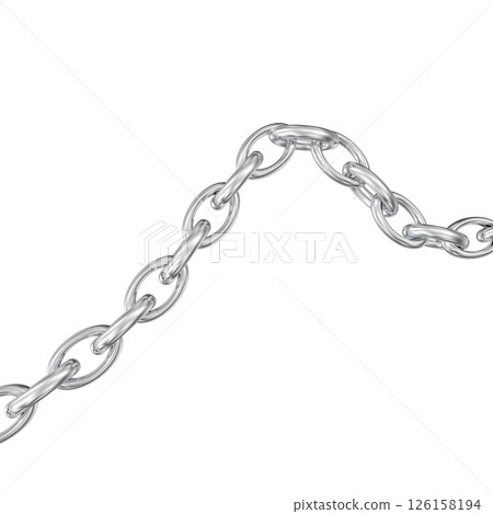 metal chain isolated on white background metal chain isolated on white background 126158194